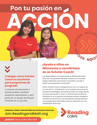 Flyer - MN Scholar Coach (Spanish)