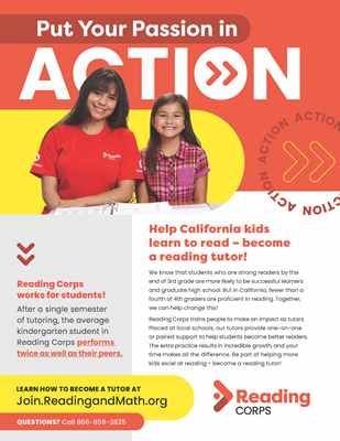 Flyer - CA Reading Corps